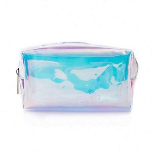 Wholesale Fashion Holographic Iridescent Pvc Cosmetic <b>Bag</b> Waterproof Laser Make up Pouch - Product Image 6