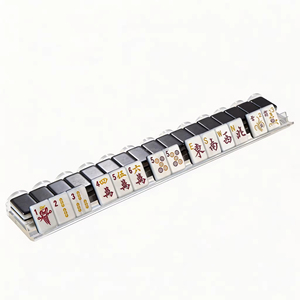 <span class=keywords><strong>Mahjong</strong></span> américain en acrylique nacré, <span class=keywords><strong>noir</strong></span> <span class=keywords><strong>et</strong></span> <span class=keywords><strong>blanc</strong></span>, portable, en cristal, pour l'exportation, vente en gros d'usine, idéal comme cadeau - Product Image 4