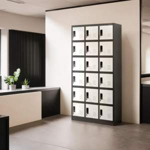 خزانة فولاذية 18 حجرة لمدرسة صالة الألعاب الرياضية حل تخزين - Product Image 1