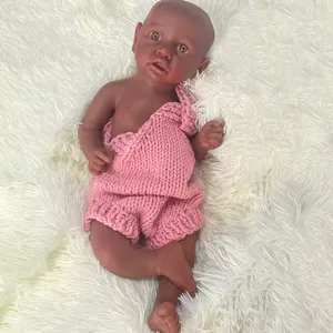 Kit de silicone para bebês recém-nascidos, faça você mesmo, de corpo inteiro, flexível, 18 polegadas, macio, sem pintura, artesanal, faça você mesmo, coleção de bonecas de bebê reborn