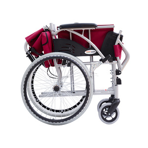 Fauteuil roulant manuel Taikang Sunshine 32A en alliage d'aluminium, pliable, grandes roues, léger, adapté aux voyages, pour personnes âgées - Product Image 2