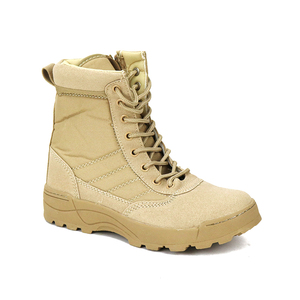 Bottes d'entraînement et de désert <span class=keywords><strong>en</strong></span> cuir de vache suédé/cuir microfibre avec semelle extérieure <span class=keywords><strong>en</strong></span> caoutchouc <span class=keywords><strong>en</strong></span> tissu Oxford bottes légères pour hommes - Product Image 1