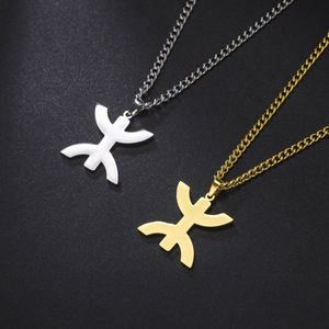 Collier symbole berbère africain Collier ethnique lettre <span class=keywords><strong>Amazigh</strong></span> Yaz Amulette tribu <span class=keywords><strong>Bijoux</strong></span> religieux en acier inoxydable - Product Image 5