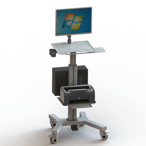 Chariot d'ordinateur médical mobile tout-en-un poste de travail tablette réglable en hauteur VESA chariot d'hôpital pour clinique dentaire - Product Image 1