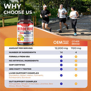 Özel Berberine kapsüller seylan tarçın kapsülleri ile Berberine HCL süt <span class=keywords><strong>Thistle</strong></span> kapsüller Vegan bağışıklık bağırsak sağlık takviyeleri - Product Image 3