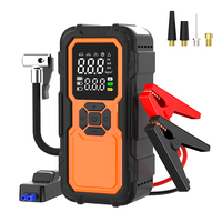 Gonfleur de pneus EH22C avec démarreur de secours pour camion/moto, alimentation de secours, pompe à air numérique anti-étincelles à arrêt automatique