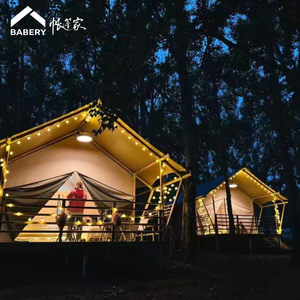 Sang trọng ngoài trời cắm trại Lều gỗ không thấm nước nhà và khách sạn lấy cảm hứng cho thoải mái cắm trại kinh nghiệm - Product Image 5