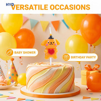 Adorable Adorno para Pastel de Perro 2026 con Sombrero, Vela de Cumpleaños con Forma de Cachorro 3D, Insertos Decorativos Estilo Animal para Decoración de Pasteles de Mascotas