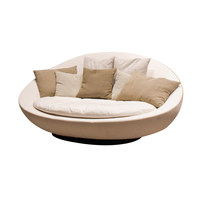 Canapé rotatif en bois minimaliste italien Guangsi Elite Selection, fauteuil de loisirs pour salon et balcon, canapé pour couples