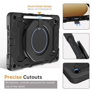 Pour Samsung Galaxy Tab A9 8,7 pouces 2023 SM-X110 SM-X115 Étui robuste en silicone et en polycarbonate rigide pour tablette Samsung A9 A9 Plus - Product Image 4