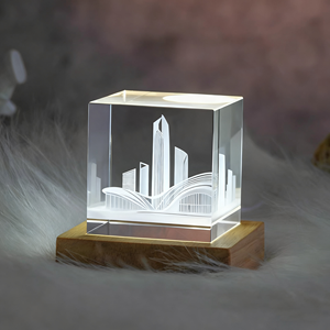 Hbl Nguồn cung cấp nhà máy trống <span class=keywords><strong>3D</strong></span> Pha Lê nổi tiếng xây dựng mô hình tùy chỉnh khắc <span class=keywords><strong>3D</strong></span> Pha Lê Laser Glass Cube món quà lưu niệm - Product Image 3