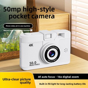 Cámara Digital Compacta 4K de 50MP con Zoom 16X, Resistente al Agua y a los Golpes, para Uso en Exteriores, Cuerpo Amarillo y Negro - Product Image 4