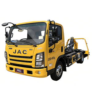 Remorque à plateau surbaissé JAC Diesel, transport d'équipements lourds, Euro 4, chargement facile, hydraulique - Product Image 1