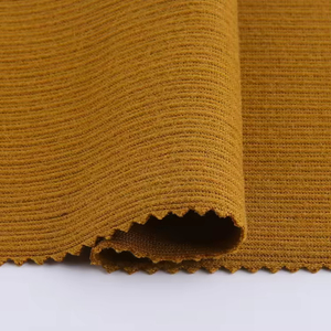 Tela de Punto de Venta Directa de Fábrica, Reciclada, 95% Poliéster, 5% Elastano, Tela Cepillada con Textura para Hombre y Mujer - Product Image 1