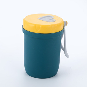 Hộp cơm bento 3 ngăn, có tay cầm, chất liệu rơm lúa mì, hình chữ nhật, tiện dụng, hộp đựng thức ăn, hộp cơm trưa phổ biến, an toàn với lò vi sóng - Product Image 6