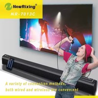 Barre de son longue portée NR7019C 50W pour TV, karaoké, enceinte murale Bluetooth avec télécommande, son surround 3D HIFI