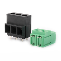 Bloc de bornes à vis haute intensité 135T-10.16mm 65A 1000V, connecteur de soudure PCB 2P 3P noir et vert