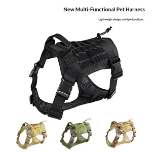 Cross-border Tactical Anti-explosion Pet <strong>Harness</strong> Medium Large Dogs Leash Vest Set Golden Retrievers <strong>Labradors</strong> Model PZ-125 - Product Image 1