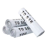 Sac postal d'expédition écologique avec impression de logo personnalisé en poly sacs postaux biodégradables blancs d'emballage en plastique pour vêtement
