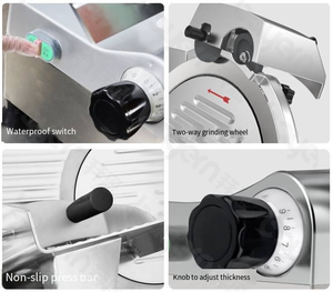 Semi Automatic Anodized Aluminum Meat <b>Vegetable</b> Cutting Cutter <b>Machine</b> Cassava Bacon Cheese Cucumber Sausage Meat <b>Slicer</b> <b>Machine</b> - Product Image 5