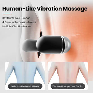 Coussin de massage lombaire pas cher, appareil de massage chauffant pour soulager les douleurs dorsales, compresse chaude, masseur de taille pour la maison, le bureau, la voiture - Product Image 3