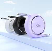 Boîte de rangement pour câble de données extensible automatique, câble de données à charge rapide 100W, adapté aux appareils Apple et Android Type-C