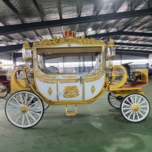Charrette de mariage personnalisée à chevaux, chariot de tourisme, charrette royale électrique à chevaux - Product Image 5