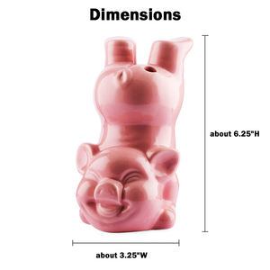 Vasos <span class=keywords><strong>de</strong></span> cóctel hechos a mano 3d personalizados, barra <span class=keywords><strong>de</strong></span> cerámica decorada con taza Tiki <span class=keywords><strong>de</strong></span> cerdo rosa - Product Image 6