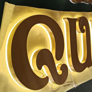 Dropshipping tùy chỉnh cửa hàng 3D chữ signage kim loại backlit Led đăng ký kinh doanh Hội Đồng Quản trị biểu tượng cửa hàng phía trước kênh LED chiếu sáng dấu hiệu - Product Image 6