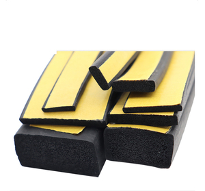 Guarnizione Adesiva per Armadietti, Striscia Piatta in Spugna EPDM, Guarnizione in Gomma Nera per Pannelli Elettrici e Porte - Product Image 5
