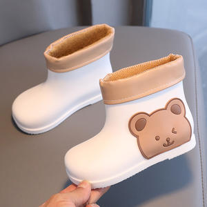 Chaussures de pluie pour enfants antidérapantes garçons et filles lumière mignonne enfant en bas âge chaussures en caoutchouc chaussures d'eau <span class=keywords><strong>maternelle</strong></span> bébé botte de pluie - Product Image 4