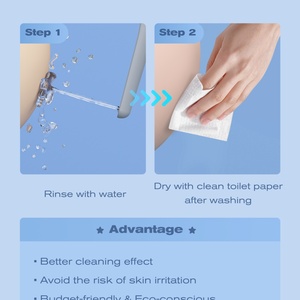 เครื่องฉีดชำระแบบพกพา วัสดุ ABS+PP ดีไซน์ทันสมัย สำหรับทำความสะอาดสุขอนามัยส่วนบุคคล เติมน้ำได้รวดเร็ว เหมาะเป็นของขวัญทางธุรกิจ - Product Image 5