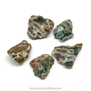 Wholesale natural crystal rough ocean jasper stone healing colourful ocean jasper raw stone for decoration