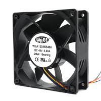 Ventilateur axial sans balais DC 120 mm à longue durée de vie, OEM 12V/24V, haute pression statique, ventilateur de refroidissement PBT pour châssis PC et purificateur d'air