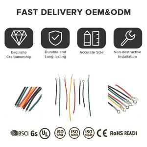 リング端子ハーネスワイヤー 30A 10AWG 黄緑色 PVC 絶縁接地ケーブル家庭用電化製品用アースケーブル - Product Image 4