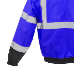 Veste de sécurité réfléchissante haute visibilité pour l'hiver, vêtements de travail thermiques isolés pour le froid - Product Image 5