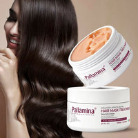 Masker Rambut Pallamina Private Label Organik Alami Keratin Perawatan Rambut Melembapkan Menutrisi Melembutkan Menghaluskan Memperbaiki Rambut