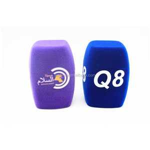 TV Canale Radio microfono bandiera logo personalizzato stampato macchina fotografica schiuma parabrezza tutti i colori disponibili 10 pcs MOQ - Product Image 2