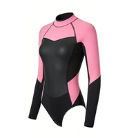 Produsen Pakaian Selancar Neoprene Bikini Wetsuit Wanita dengan Logo Kustom DIVESTAR OEM, Resleting Belakang