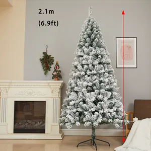 120/150/180/210/300CM Criptografia Artificial Árvore De Natal Decorações Pré Lit PVC Árvores De Natal Mini Verde Xmas Tree