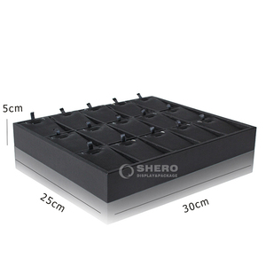 ถาดใส่เครื่องประดับหนัง PU คุณภาพสูงระดับพรีเมียม  สีและขนาดสั่งทำได้ สำหรับเก็บและโชว์แหวน จี้ ต่างหู - Product Image 3