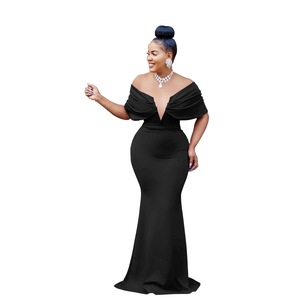 Vendita Calda Abito Lungo da Cerimonia con Spalle Scoperte e Spacco Alto per <span class=keywords><strong>Donna</strong></span>, Vestito con Spalle Scoperte e Spacco Alto - Product Image 1