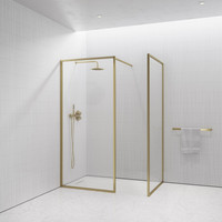 Cabine de douche Verre cannelé Cadre en aluminium Cabine de douche Hot Selling Good Design Porte de douche