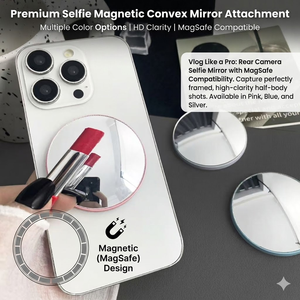 Espejo Magnético Universal MagSafe para Selfies, Espejo Convexo para Vlogs, Accesorio para <span class=keywords><strong>iPhone</strong></span> y Android, Transmisión en Vivo, Cámara Trasera - Product Image 4