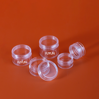 Fuyun Fabricants Vente en Gros pour Mini Pots d'Échantillon en Plastique Transparent 3g 5g 10g 15g 20g PS pour Cosmétiques Shampooing pour les Yeux Faux Cils
