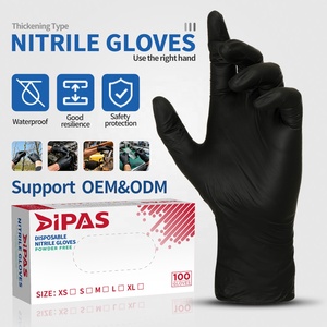 100 Cajas de <span class=keywords><strong>Guantes</strong></span> de Nitrilo <span class=keywords><strong>Desechables</strong></span> Azules y Negros de 3 Mil, Recubiertos, Sin Polvo, de Bajo Precio, para Uso Médico, Venta al <span class=keywords><strong>por</strong></span> Mayor Directa de Fabricante - Product Image 2