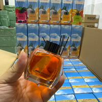 Diffuseur de parfum hexagonal 120 ml avec accents fruités, parfum d'ambiance longue durée, senteur Musc-Chypre, éliminateur d'odeurs