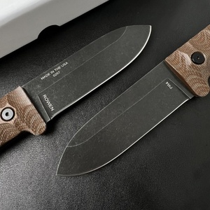 Cuchillo Bowie ES-PR4 DIY de punta recta para camping al aire libre, acero inoxidable, mango G10, 3 mm de grosor, 20 cm, multiusos, OEM - Product Image 4