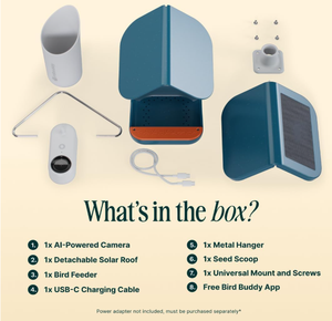 Caméra de mangeoire à <span class=keywords><strong>oiseaux</strong></span> intelligente 2026, style tendance, identification des espèces d'<span class=keywords><strong>oiseaux</strong></span> par IA, photo 5MP, vidéo 2K HD, diffusion en direct, vidéo au ralenti - Product Image 6