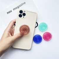 Vente à chaud de support de téléphone transparent Conception promotionnelle téléphone Griptok vente en gros Poppings prise de téléphone personnalisée avec Logo